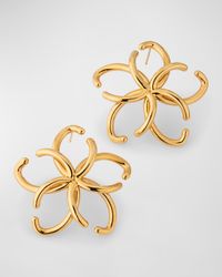 O Flower Hoop Earrings