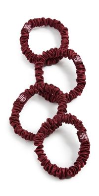 Slip Skinny Scrunchies Maroon One Size