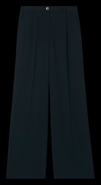 Zapa - Pantalon palazzo en fibres recyclées mélangées - Taille 46 - Noir