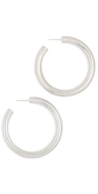 Jennifer Fisher 1.5 Samira Baby Hoops Silver One Size