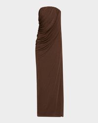 Zella Draped Strapless Dress