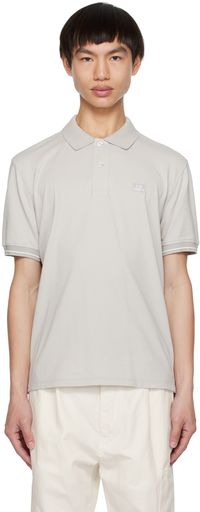 C.P. Company Gray Garment-Dyed Polo