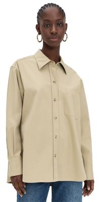 Vince Oversized Shirt Cobble Stone XXS