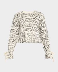 Cropped Love Journal Sweater