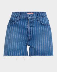 The Skipper Short N Long Fray Denim Shorts