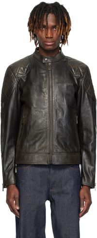 Belstaff Black Outlaw Leather Jacket
