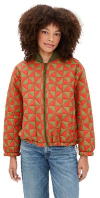 THE GREAT. Outdoors The Alps Puffer Jacket Quilted Vintage Army M