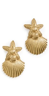 Elizabeth Cole Shelma Earrings Gold One Size