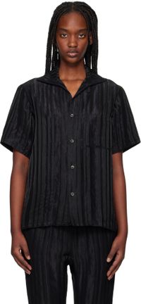 NEEDLES Purple & Black Italian Collar Shirt