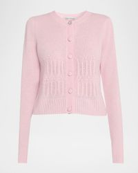 Cable-Embellished Cashmere Cardigan