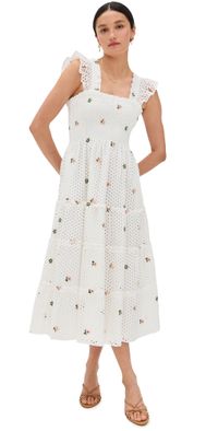 Hill House Home The Ellie Nap Dress White/Daisy Eyelet M