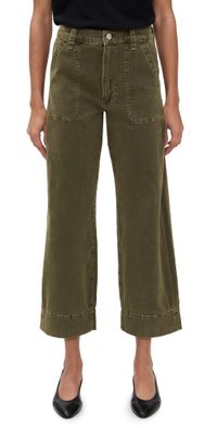 PAIGE Cameron Ankle Pants with Utility Pockets VINTAGE MEADOW SPRING 27