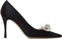 MACH & MACH Black Double Bow 95 Heels