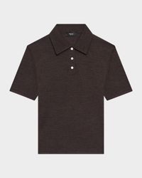 Slim Knit Polo Top