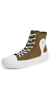 The Rad Black Kids Tsotsi Hi Sneakers Green 10.5