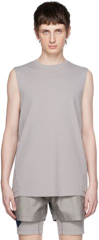 Templa Gray Cross Back Tank Top