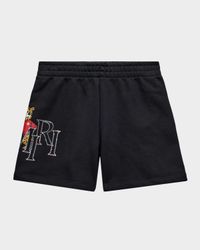 Kid's Amiri Tiger Sweatshorts, Size 4-12