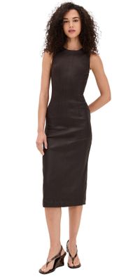 DL1961 Esme Midi Dress Walnut Coated (Ultimate) M