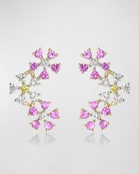 Triple Daisy Climber Earring, Single (Left)