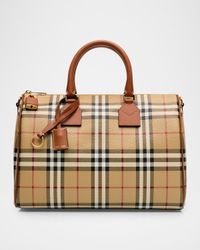 Medium Coated Check Bowling Shoulder Bag