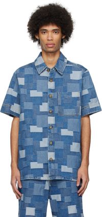 A.P.C. Chemise Gil bleue en denim