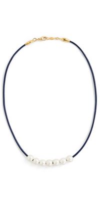 Chan Luu 18k Gold Plated Sterling Silver Necklace Royal Blue One Size