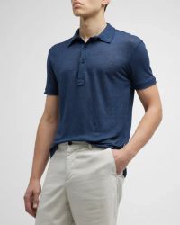 Men's Sebastian Linen Polo Shirt
