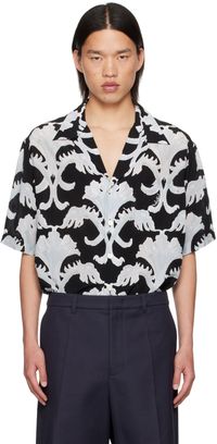 Valentino Black & Blue Metamorphos Wall Shirt