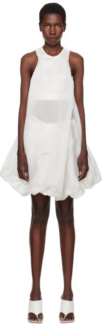 Christopher Esber White Vapour Separation Tank Mini Dress