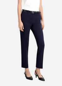 The Kooples - Pantalon tailleur en crêpe coupe ajustée - Taille 42 - Bleu