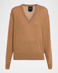 Boyfriend V-Neck Wool Sweater
