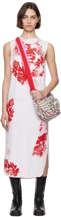 SC103 White Reflection Maxi Dress