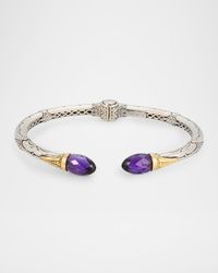 Anthos Dagger Dark Amethyst Quartz Hinge Bracelet