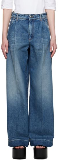 Sportmax Blue Wide-Leg Jeans
