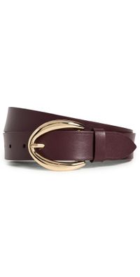 Vince 30mm Calf Leather Belt Fig L