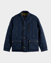 Men's Lightweight Quilted Jacket with Tape Trim