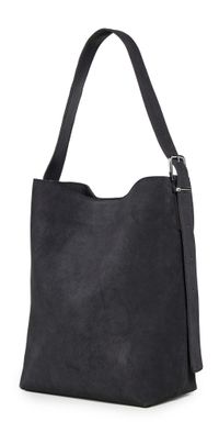 Madewell Essentials Bucket Tote Suede Charcoal Suede One Size