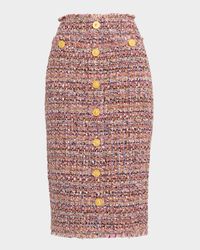 Tai Tweed Midi Skirt