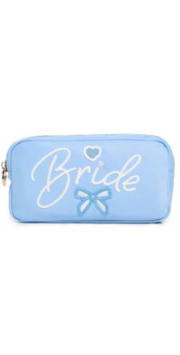 Stoney Clover Lane Bride Embroidered Small Pouch Periwinkle One Size