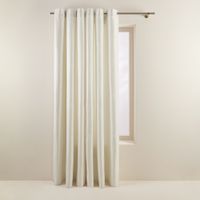 Madura - Rideau oeillets doublé occultant - Taille 135x345 - Blanc