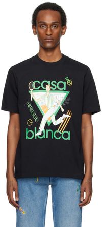 Casablanca SSENSE Exclusive Black 'Le Jeu' T-Shirt