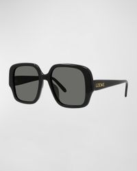 Oversized Acetate Square Sunglasses