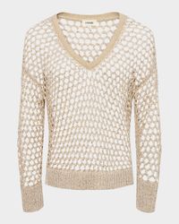 Nashwa Embellished V-Neck Sweater