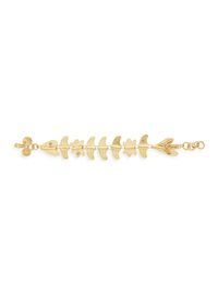 Women's Hammered Goldtone Chain Bracelet - Yellow Gold