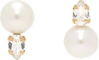 Simone Rocha Gold Pearl Dagger Stud Earrings