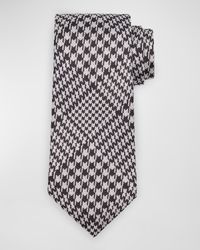 Men's Houndstooth Silk Tie