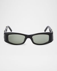 Angel Cat-Eye Embossed Logo Sunglasses