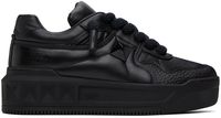 Valentino Garavani Baskets noires en cuir nappa à clou One Stud