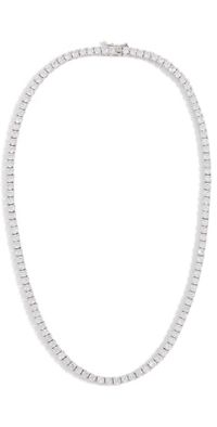 SHASHI Medium Tennis Necklace Silver One Size