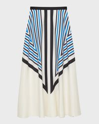 Avron Striped A-Line Maxi Skirt